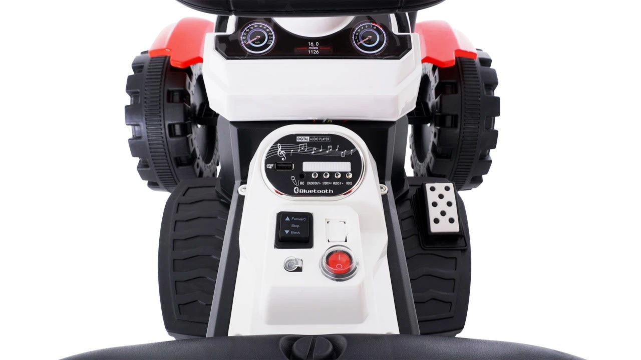 Elektro Traktor Mit Anhänger In Rot 9 Elektro Traktor Mit Anhänger In Rot – Bild 9