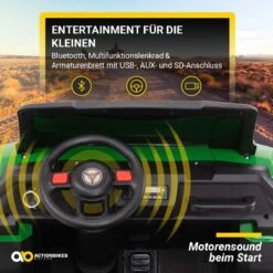 Elektroauto A730 UTV In Grün/Schwarz -Bester Spielzeug Geschäft actionbikes motors elektroauto a730 utv in grun schwarz 4
