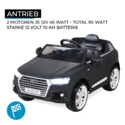 Elektroauto Audi Q7 4M In Schwarz Matt -Bester Spielzeug Geschäft actionbikes motors elektroauto audi q7 4m in schwarz matt 2
