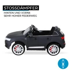 Elektroauto Audi Q7 4M In Schwarz Matt -Bester Spielzeug Geschäft actionbikes motors elektroauto audi q7 4m in schwarz matt 9