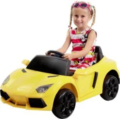 Elektroauto Super Sport In Gelb