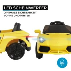 Elektroauto Super Sport In Gelb -Bester Spielzeug Geschäft actionbikes motors elektroauto super sport in gelb 3