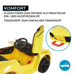 Elektroauto Super Sport In Gelb -Bester Spielzeug Geschäft actionbikes motors elektroauto super sport in gelb 4