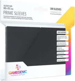 Gamegenic PRIME Sleeves Black EINZEL