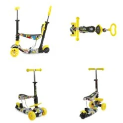 Kinderroller Draxter Plus 3in1 In Gelb -Bester Spielzeug Geschäft lorelli kinderroller draxter plus 3in1 in gelb 2