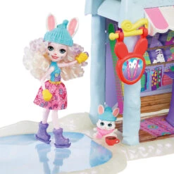 MATTEL Enchantimals Hasen-Skihütte (ca. 63 cm) Mit Bevy Bunny-Puppe (ca. 15 cm) -Bester Spielzeug Geschäft mattel enchantimals hasen skihutte ca 63 cm mit bevy bunny puppe ca 15 cm 4