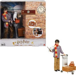 MATTEL Harry Potter Gleis 9 3/4 Spielset Mit Harry Potter Puppe & Hedwig Figur