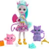 MATTEL Royal Enchantimals Deanna Dragon Familie