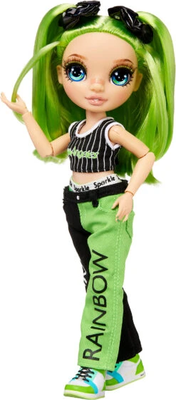 MGA Rainbow High Junior High Fashion Doll - Jade Hunter (Green) -Bester Spielzeug Geschäft mga rainbow high junior high fashion doll jade hunter green 2
