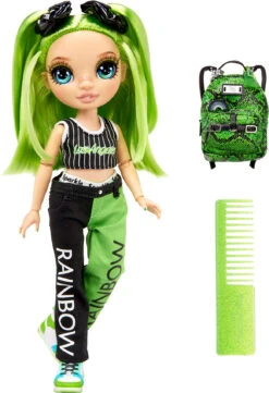 MGA Rainbow High Junior High Fashion Doll - Jade Hunter (Green) -Bester Spielzeug Geschäft mga rainbow high junior high fashion doll jade hunter green 8