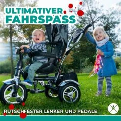 Dreirad KSF10 In Grau -Bester Spielzeug Geschäft miweba dreirad ksf10 in grau 5