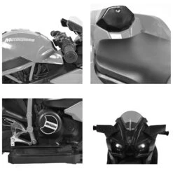 Kinder Elektromotorrad Ninja In Schwarz -Bester Spielzeug Geschäft moni kinder elektromotorrad ninja in schwarz 3