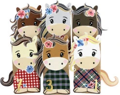 Adventskalender Tüten Gestanzt - Pferde