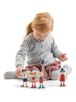 Tender Leaf Toys 4er-Set: Spielfiguren "Doll Familie" - Ab 3 Jahren -Bester Spielzeug Geschäft tender leaf toys 4er set spielfiguren doll familie ab 3 jahren 2